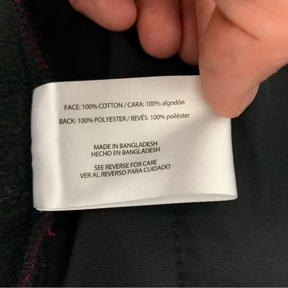 Orvis Buffalo Check Fleece Lined Shacket Shirt Size Large Lined Pockets - Picture 14 of 17